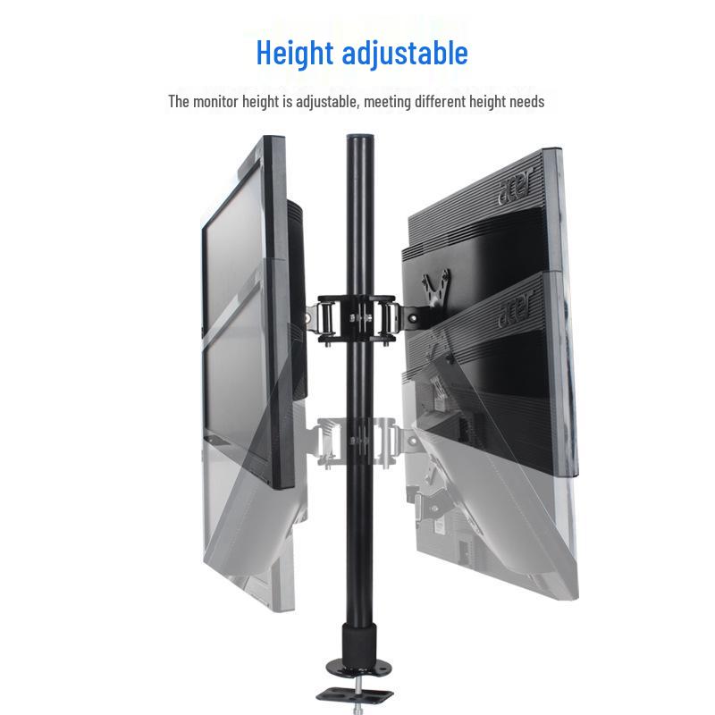 Jianleji Dual Monitor Stand with Adjustable Height and Backrest