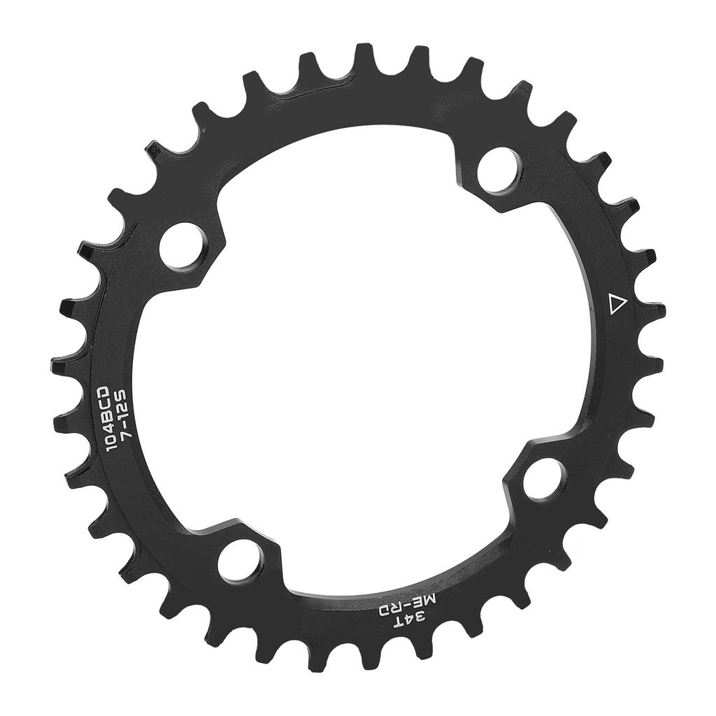 Bike Round Chainring Aluminum Alloy Narrow Wide Tooth Single Chainwheel for Mountain Bikes