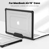 15-Zoll MacBook Air Hülle A2941 Schutzhülle Hartschale Mit Ständer Wärmeableitung Kratzfest Sturzfest Sleep-Funktion