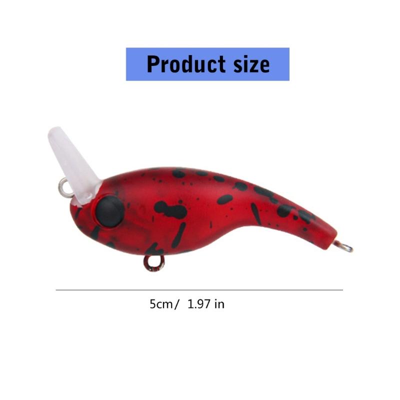 5cm Crankbaits with Hook Artificial Baits Minnow Sinking Lures Carp Lures Swimbait Wobbler Fishing Tackle