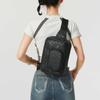 Jordan Synthetic Leather One Shoulder Crossbody Bag, Sling Bag Regular Unisex Black Jordan JD2443032AD-001
