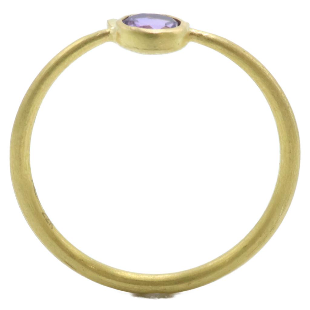 Marie-Helene de Taillac 22KYG 0.21ct Amethyst Little Cat Ring ring Yellow GoldUsed