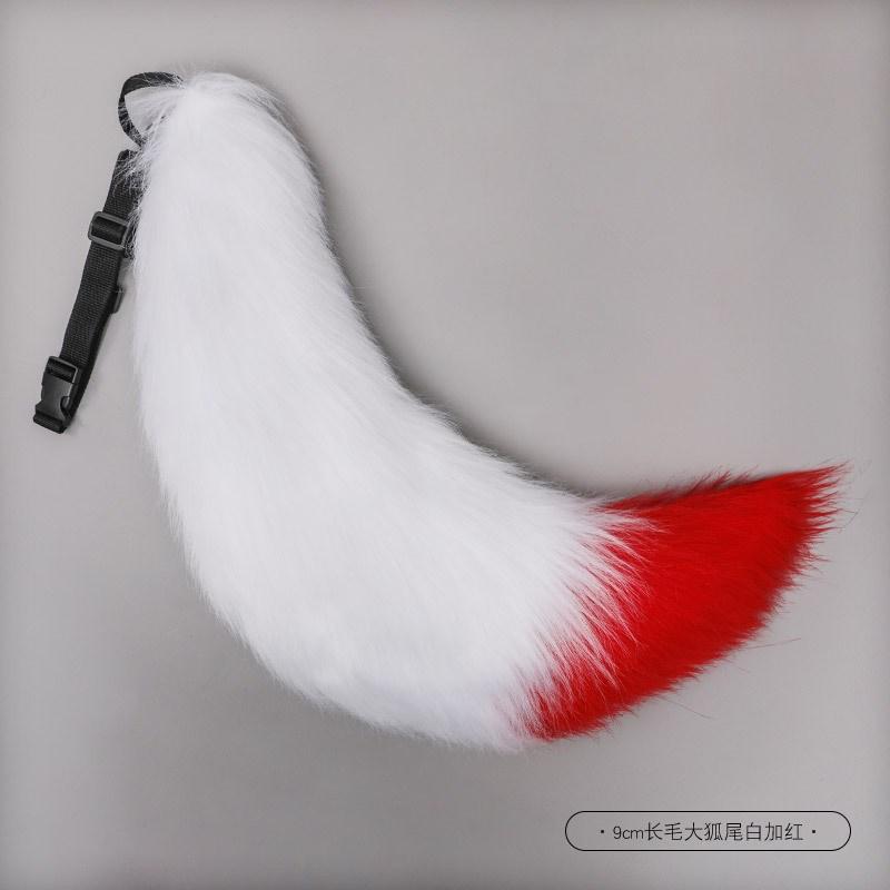 Animal Fox Furry Ear Headband Tail Furry Cosplay Lolita Cute Cat Ears Hairpin Tail Props