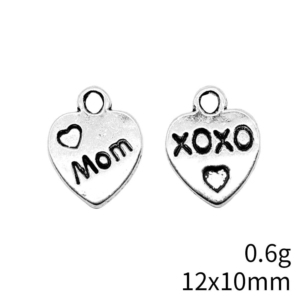 Gifts For Women Charms Bulk Family Member Heart Tags Charms Pendant Souvenir Male Pendant
