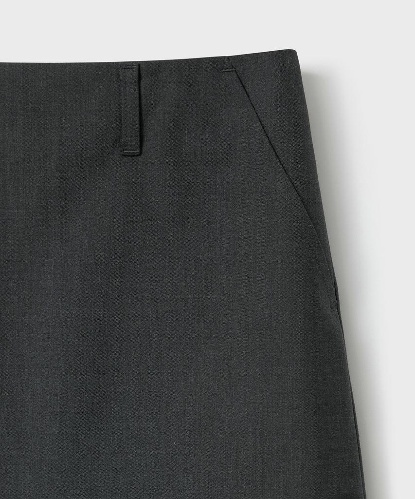 Bellie (W) Edge Cutoff Bermuda Pants - Gray