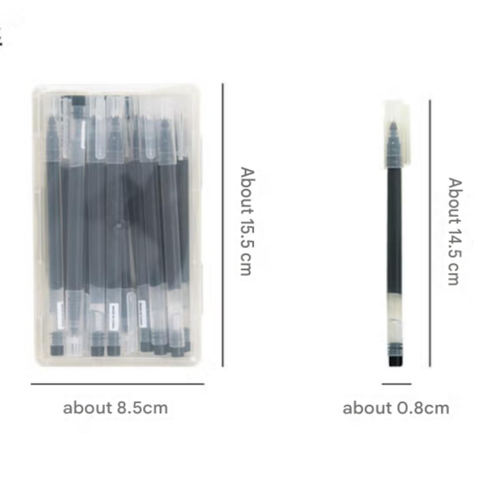 Schwarzer Farbgelstift T 0,5 mm 20 Stück Bürobedarf Schulmaterial