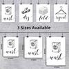Inkdotpot 4 Piece Laundry Poster for Laundry Room Decor Wash Dry Fold Repeat , Laundry Room Posters Wall Art
