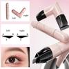 Eyeliner Stamp Rotante Integrato Nero Marrone Doppia Punta Fai da Te Eyeliner Stencil per Ala Impermeabile a Prova di Sbavature Lunga Durata Penna Liquida