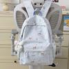 Schoolbag Printed Backpack Female Students Large Capacity High Value Niche School Bag Junior High School Student High School Student Leisure Going 