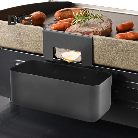 Záchytná miska na grilovací tuk pro Blackstone Premium Steel Odkapávací miska pro 17 22 28 36palcové grilovací pánve Snadno se čistí Instaluje Odolná proti rzi BBQ miska na tuk