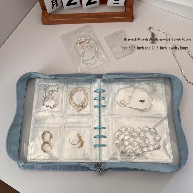 8cm Thick Jewelry Storage Book: Dustproof & Anti-oxidation PVC, Securely Holds Earrings & Bracelets