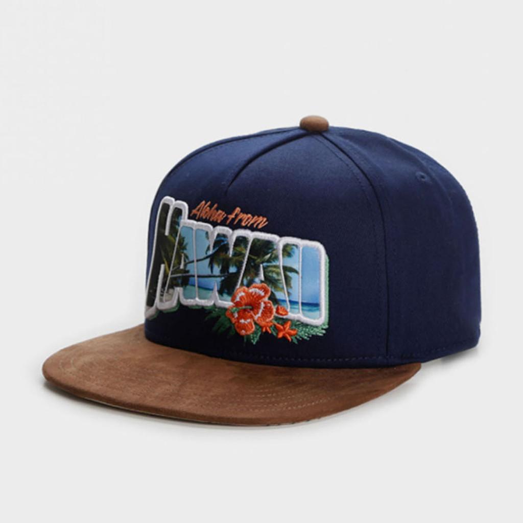 Greetings From Hawaii Cotton Baseball Cap With Wide Brim For Sun Protection And Casual Wear