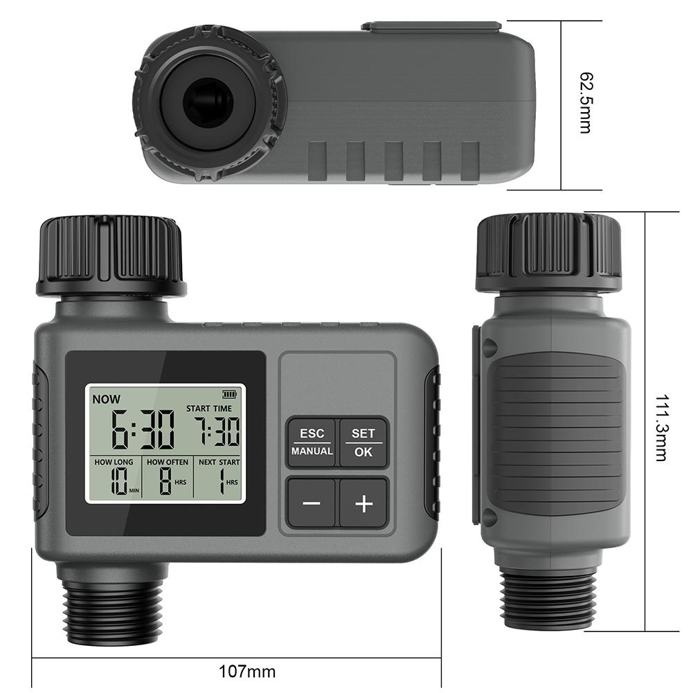 Automatic Water Timer Intelligent Irrigation Watering System Sprinkler Timer Garden Programmer Equipment IPX7 LCD Display