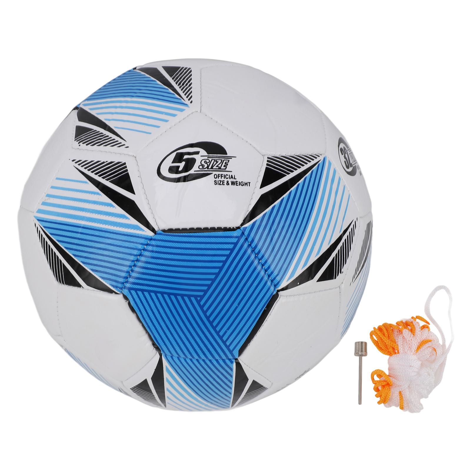 

Sports Soccer Balls Size 5 Durability Soccer Ball Machine Sewing Craft 2.7 Size Standard Rubber Liner Elasticity for Practice синій