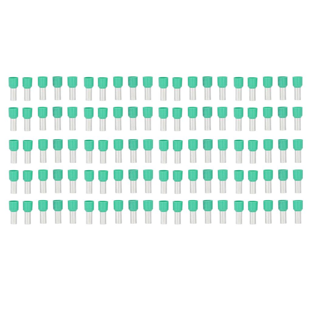 100 ks izolovaného zalisovaného koncového konektoru kulaté trubky pro elektrický drát AWG 6 E16‑12