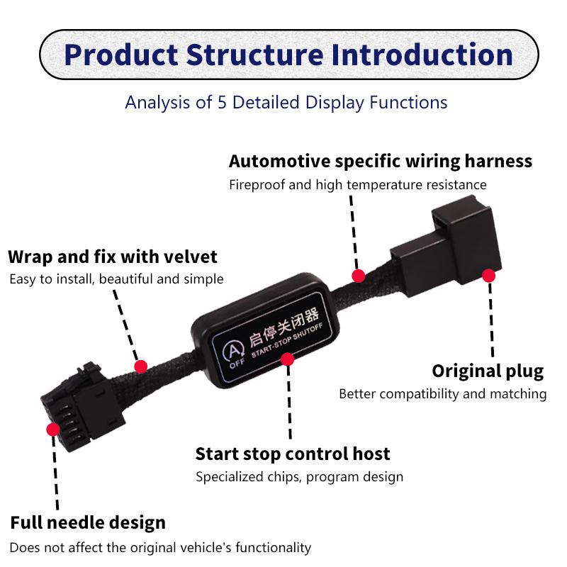 For VW Volkswagen T-Roc 2018-2025 Car Automatic Stop Start Engine System Off Device Control Sensor Plug Stop Cancel