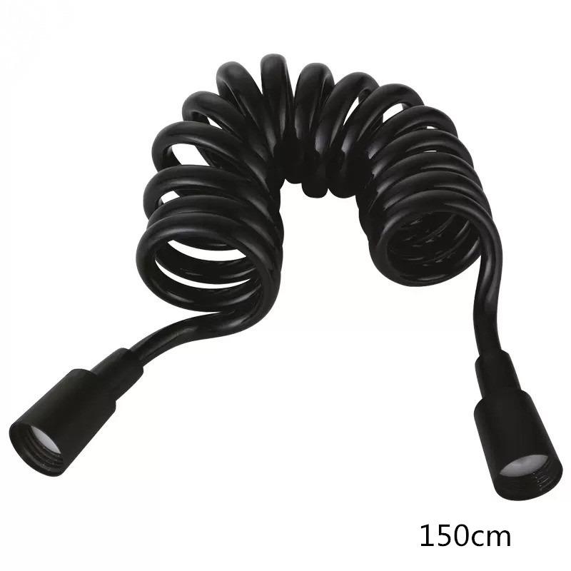 

Black Style Flexible Spring Shower Hose Water Plumbing Toilet Bidet Sprayer Gun Connect Pipe Telephone Line Style 150cm / 200cm