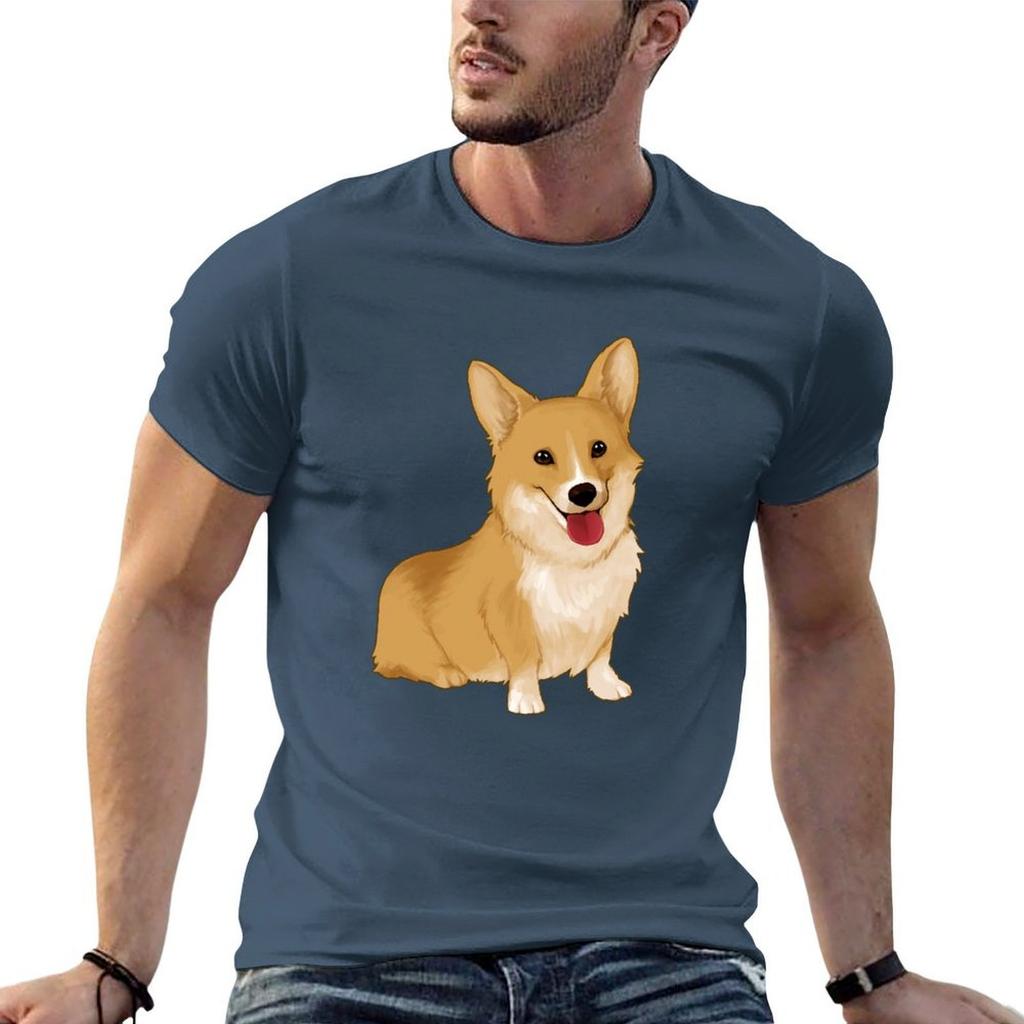 Cute Smiling Corgi TShirt T Shirts For Unisex Graphic Vintage T Shirts For Unisex Cotton Soft T Shirts For Unisex Pack White TShirt