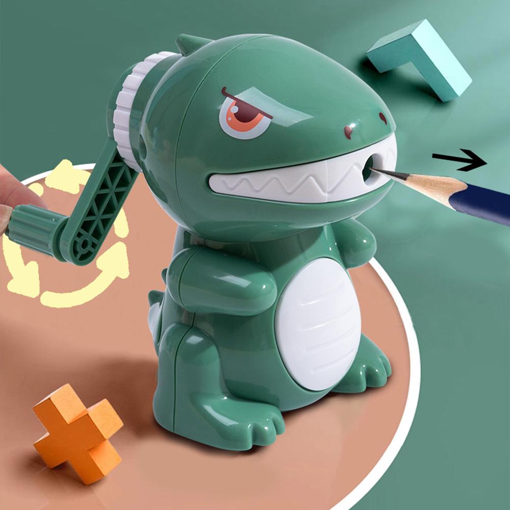 Dinosaur Pencil Sharpener Manual Cartoon Sharpener Fast Sharpening for Student Home Office School