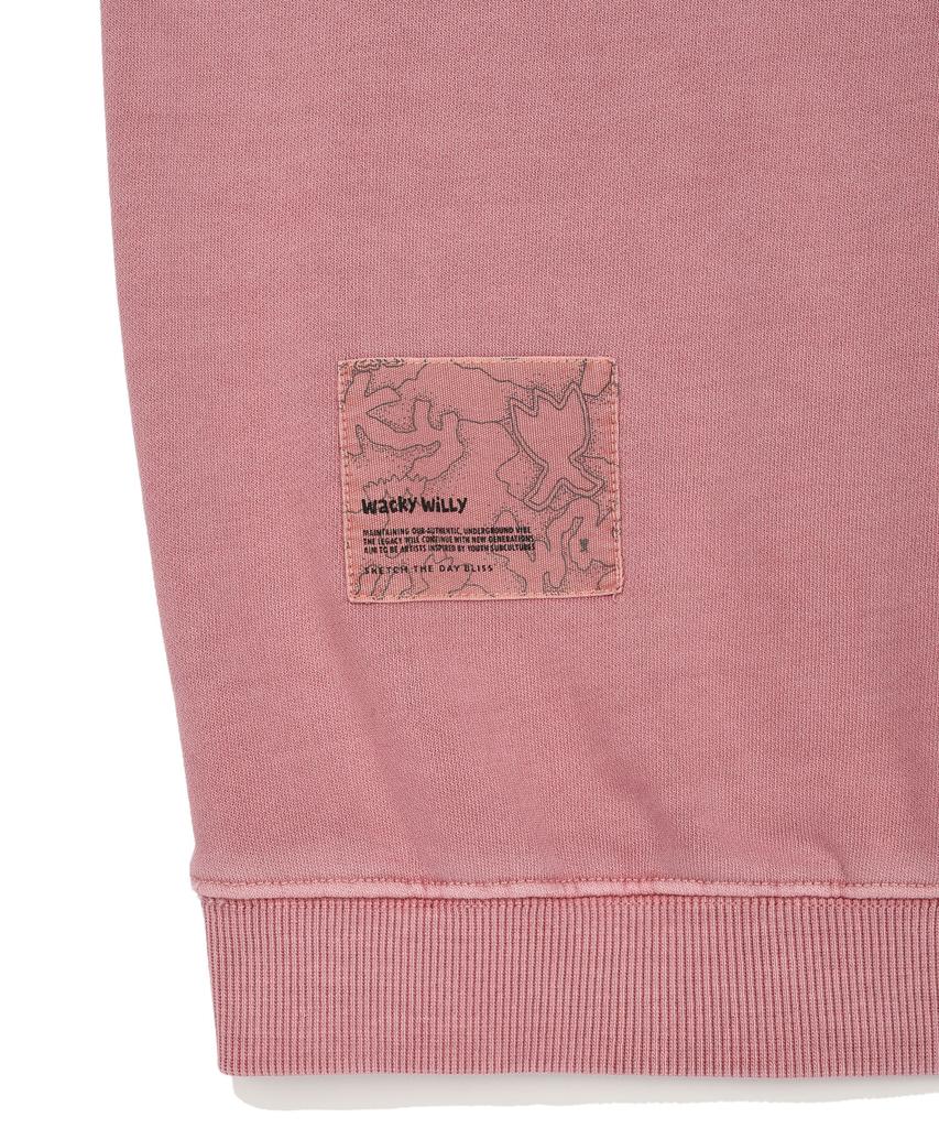 PIGMENT Typo Hoodie Sweat Pink