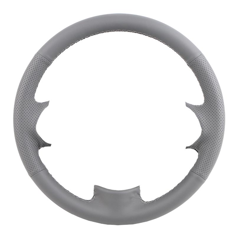 Customize Hand Sewn Anti-Slip Safety Car Steering Wheel Cover Exact Fit For Mazda 2 2008-2014 Microfiber Leather Auto Grip Cover