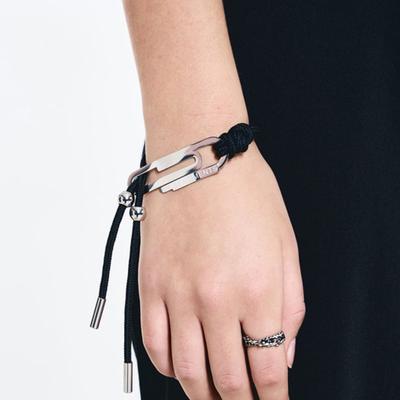 SENTIMENTS No.585 [SILVER] CLIP LAYERED BRACELET