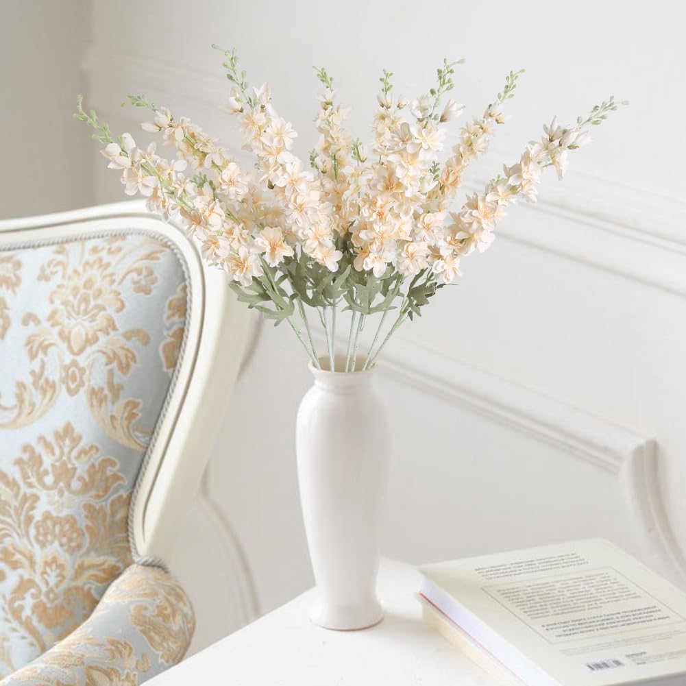 1/3 Stück 85cm Einzelstiel Künstliche Ritterspornblumen Haus Hochzeit Tisch Raum Festival Dekor Außenhof Garten Requisiten DIY Geschenke