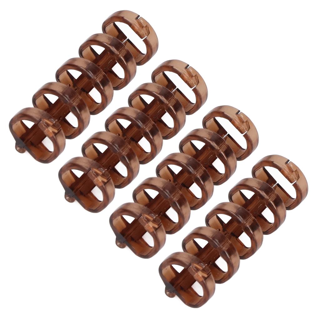 20Pcs Binding Rings Segmented Design Hold 60 Sheets 11mm Binding Thickness Office SuppliesAmber