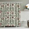 Vintage-Inspired Shower Curtain Featuring Intricate Floral Pattern Perfect For A Chic Bathroom Upgrade