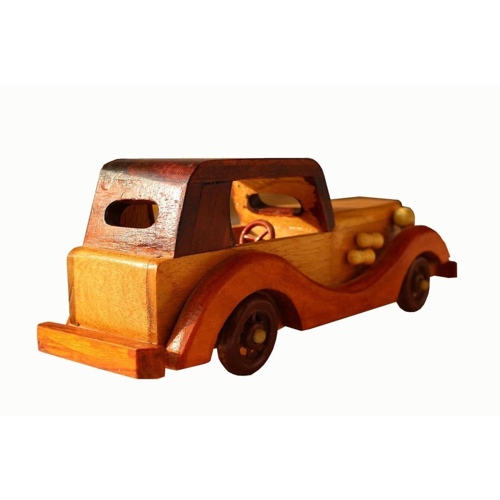 Vintage Wooden Antique Model Car Toy
