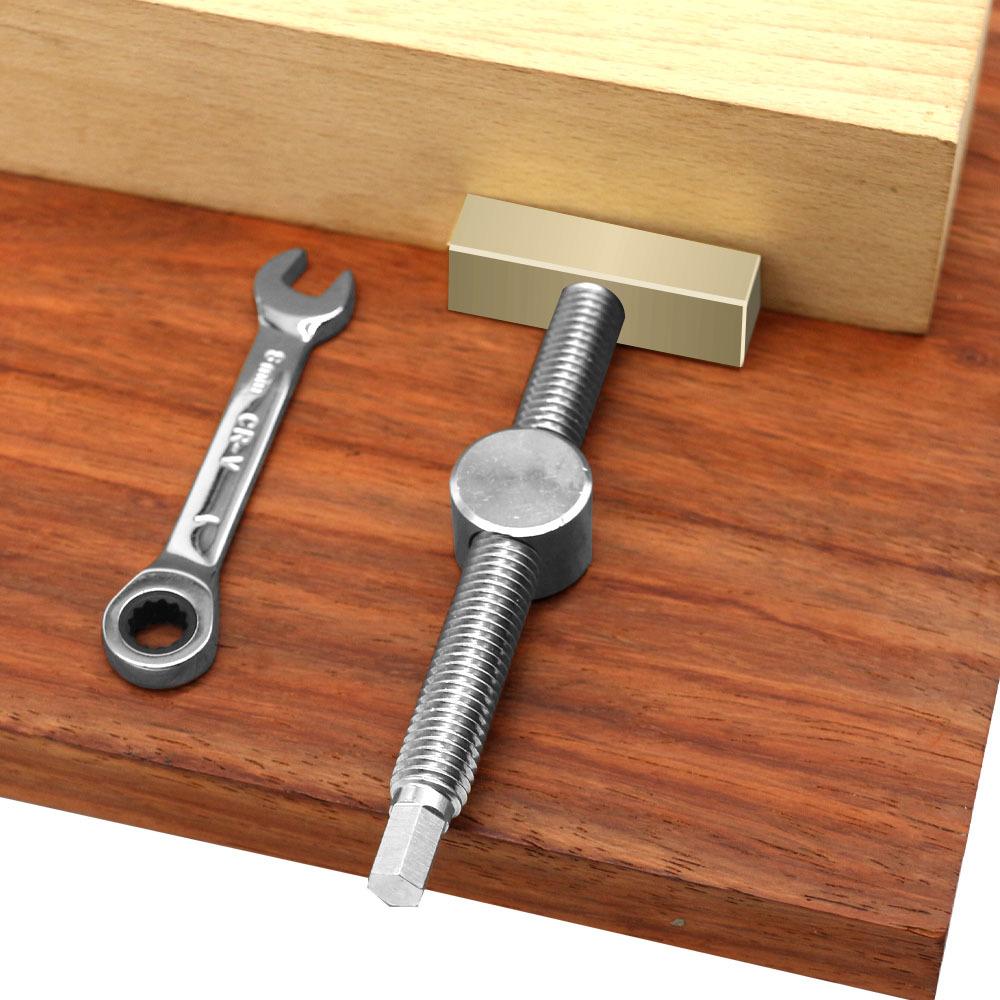 Adjustable Workbench Beach Gog Screw Clamp Suitable For 19mm/20mm Dog Hole Stainless Steel Brass Adjustable Stopper Suitable