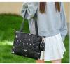 Stylowa Haftowana Kwiatowa Torba Crossbody 2025 - Torebka w Koreańskim Stylu z Pojedynczym Paskiem na Ramię, Mała Okrągła Torebka