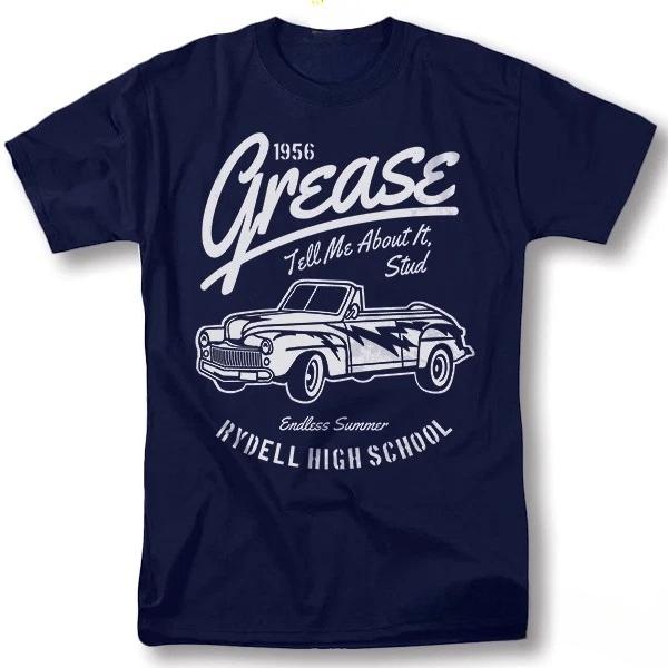 Grease Shirt Movie Classic Rydell TBirds Retro Vintage Graphic Design TShirt S
