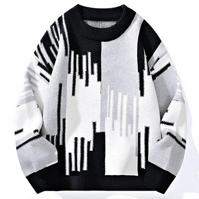 Neuer lockerer Pullover Herbst und Winter Neuer Rundhalspullover Lässiger Strickpullover