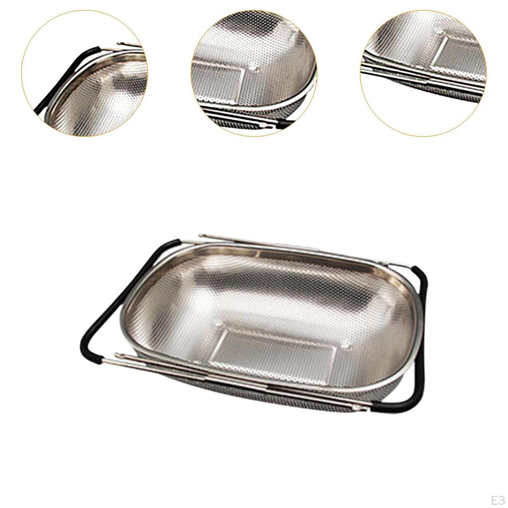 Over The Sink Colander for Vegetable Washing And Straining