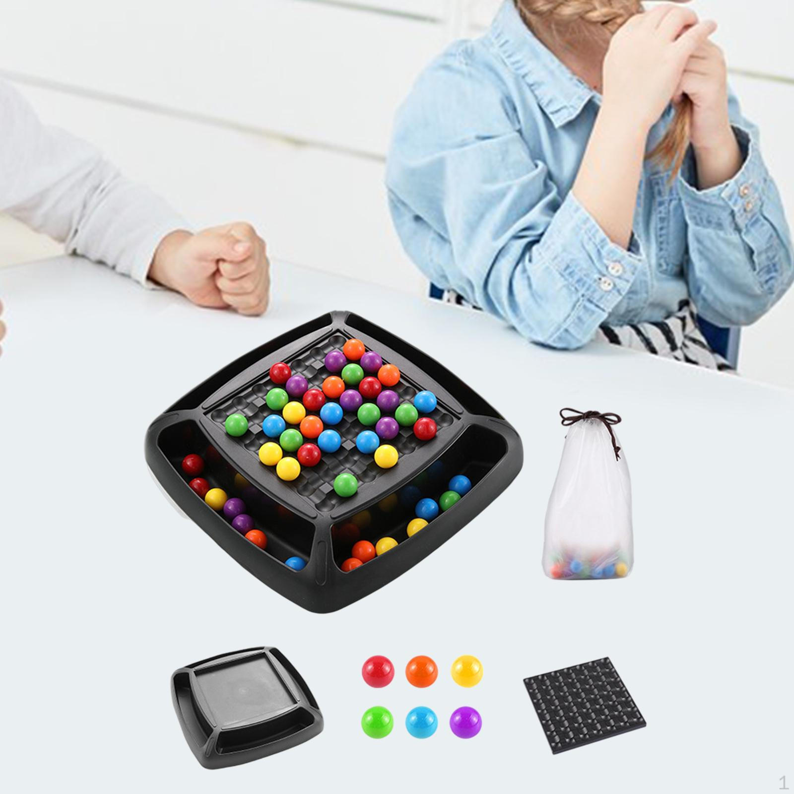 

Beads Game Colorful Matching Rainbow Ball for Early Education Exercise Logical Thinking Improve 5698A Xiao Le