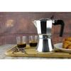 Cafetière Expresso Italienne Induction Aluminium 6 Tasses Café, Vitrocéramique FAGOR Cupy Argent 00444