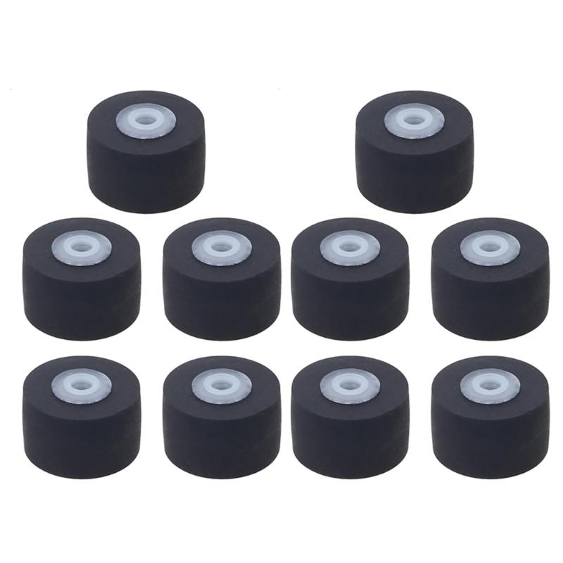 10pcs Belt Pulley Rubber Pressure Recorders Cassette Deck Pinch Roller Tape Player Pulley Wheel 10mm
