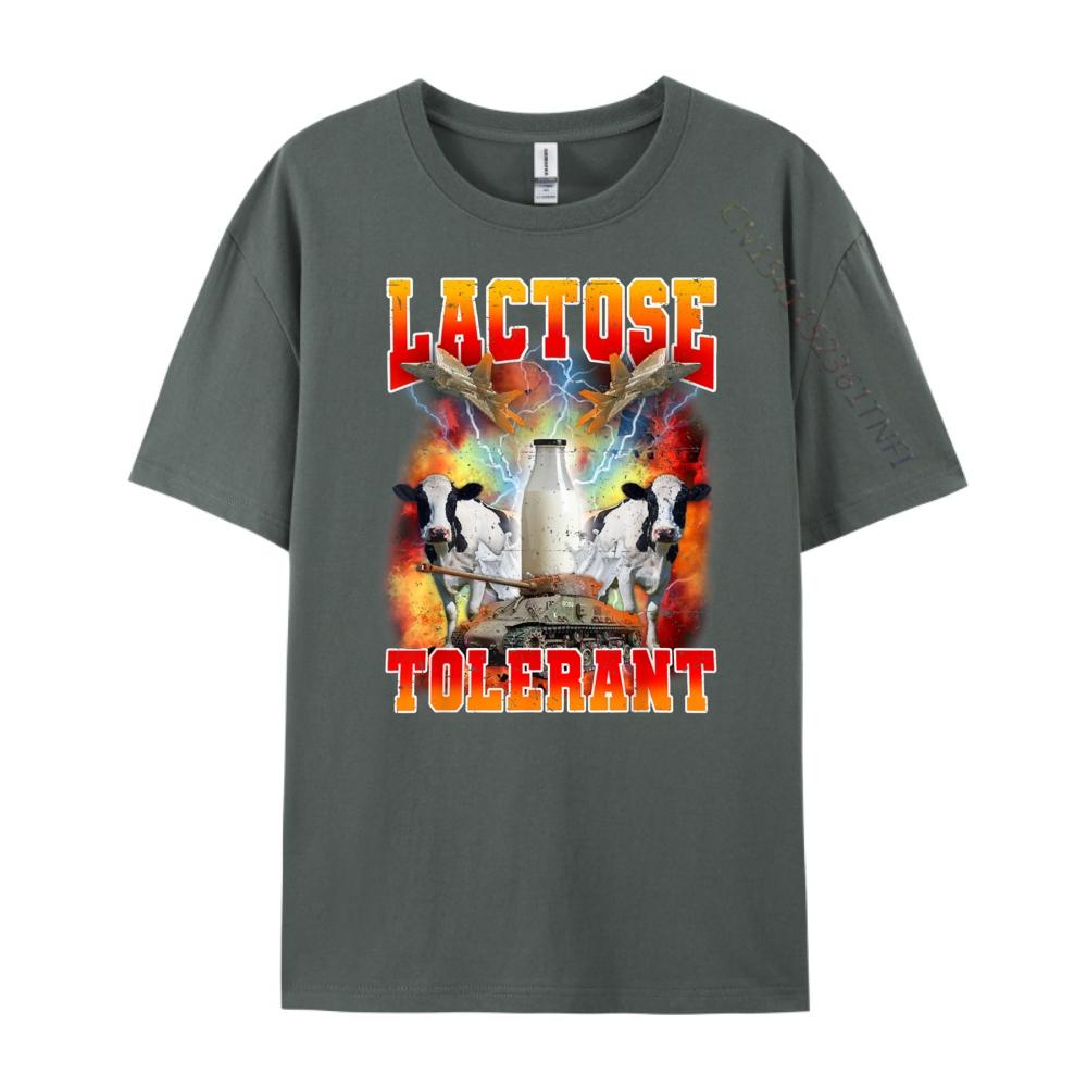 Lactose Tolerant Funny Sarcasm Meme Funny Lactose Tolerant Graphic Tee Shirt Youth Tee Shirt Men Tee Shirt