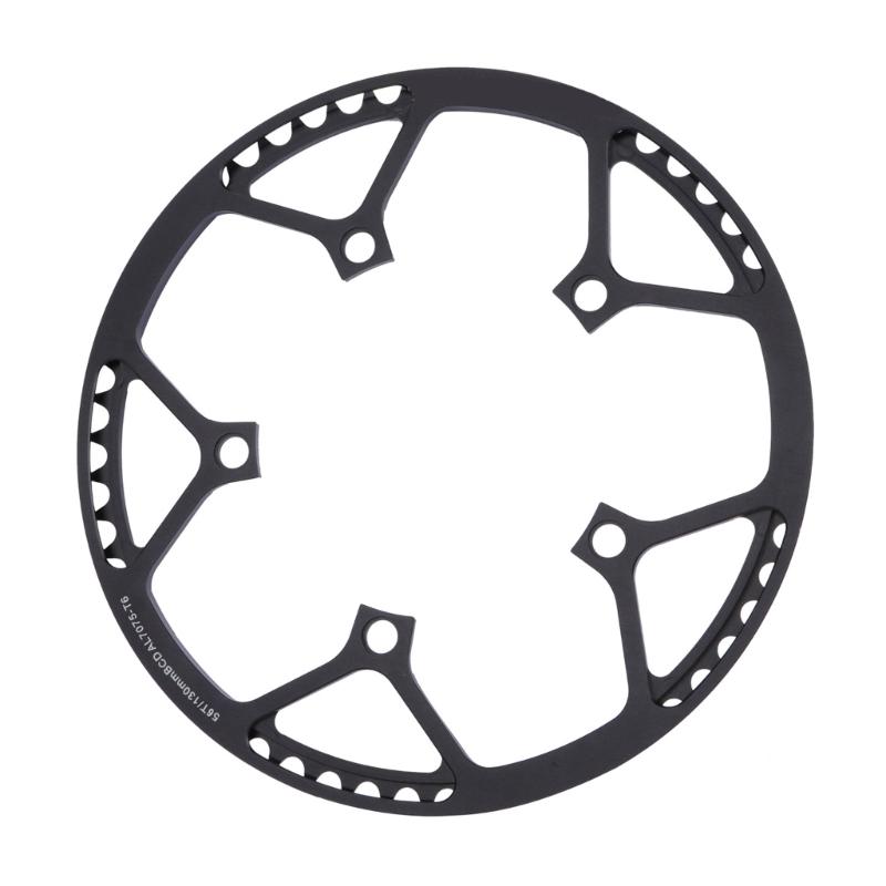 130mm BCD 45T 47T 53T 56T 58T Single Speed Kettenblatt für Falträder Aluminiumlegierung Faltrad Kettenblatt Kurbelgarnitur