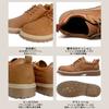 KIXSTAR Casual Work Size Men's Boots, Low-Cut, Non-Slip, Lace-Up, Brown, 26.5cm