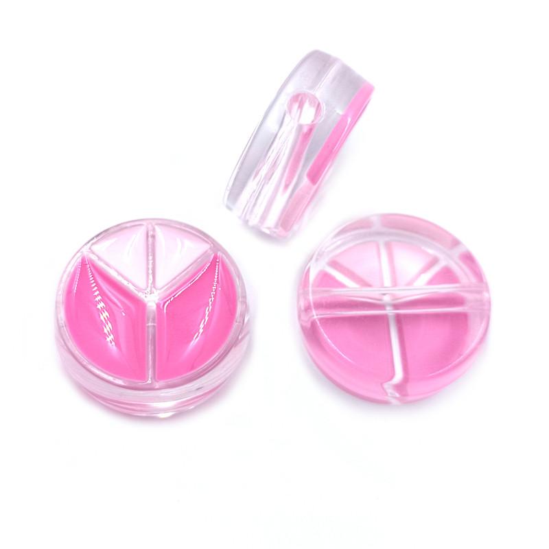 Transparent Creative Pendants for Jewelry Bracelet Making 3Pcs DIY Accessories Drop Oil Fashion Acrylic Peace Beads