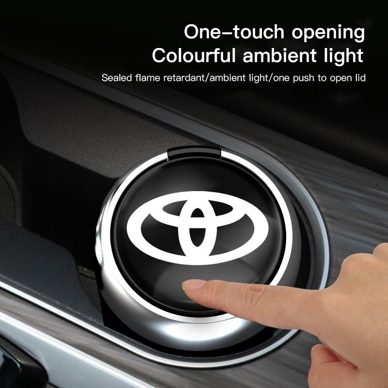 Toyota Car Ashtray For Portable Led Cars Cup Holder Auto Ashtray Cigarette Holder Box Interior Accessories