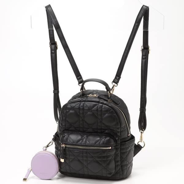 quilted backpack with pouch MONI1047 Beige [Monica] Women's (21)