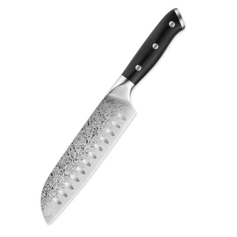 7-inch Santoku Knife With Laser-pattern Blade Chef Knife Japanese Chef Knife Home Cooking Tools Kitchen Knife Fruit Paring