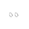 Stylish Unisex Circle Hoop Earrings - Elegant 925 Silver Fashion Accessory