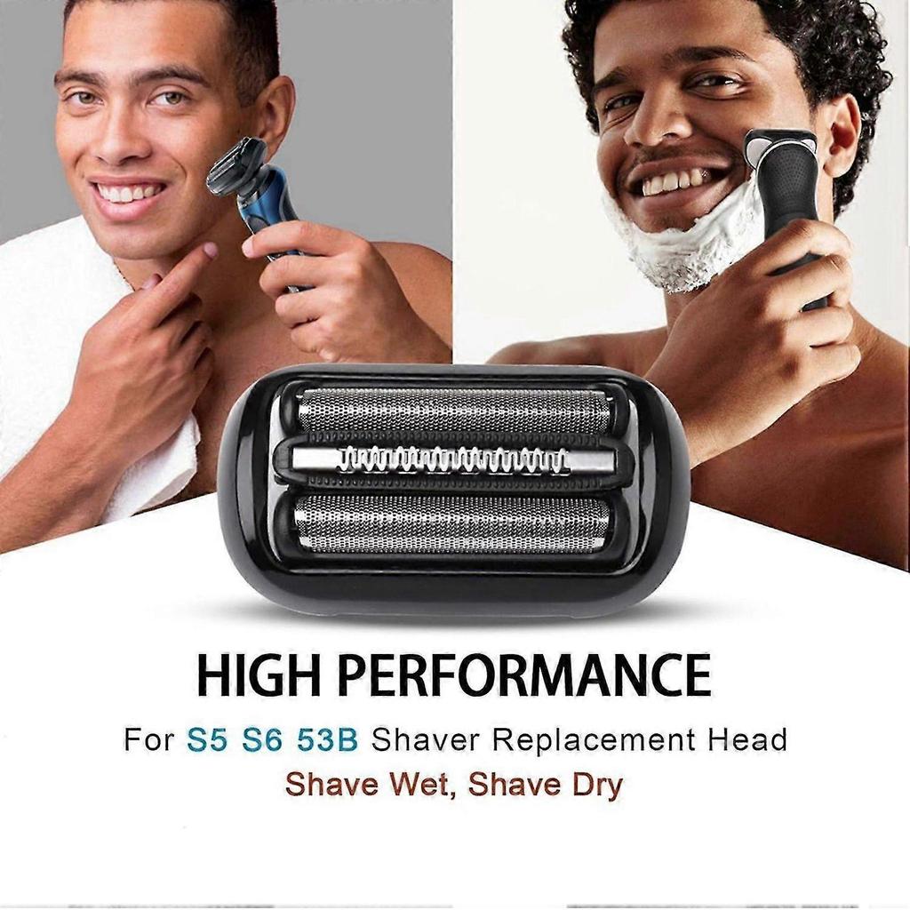 3X 53B Shaver Replacement Head for Braun S5 S6 Razors, 6072cc, 6090cc, 6020s, 6040c, 5035s, 5020s, 5050csEasily Attach
