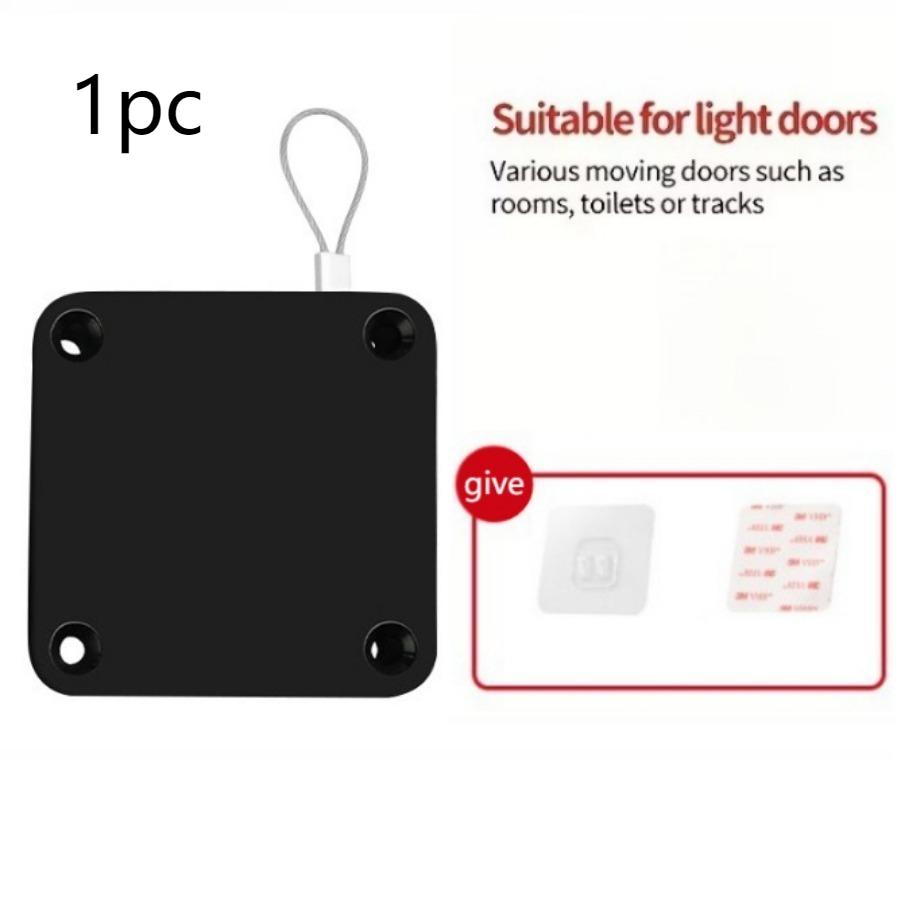 1 Piece Black Door Closer Easy To Install Without Drilling Suitable for Automatic Rebound In Offices Bathrooms and Bedrooms