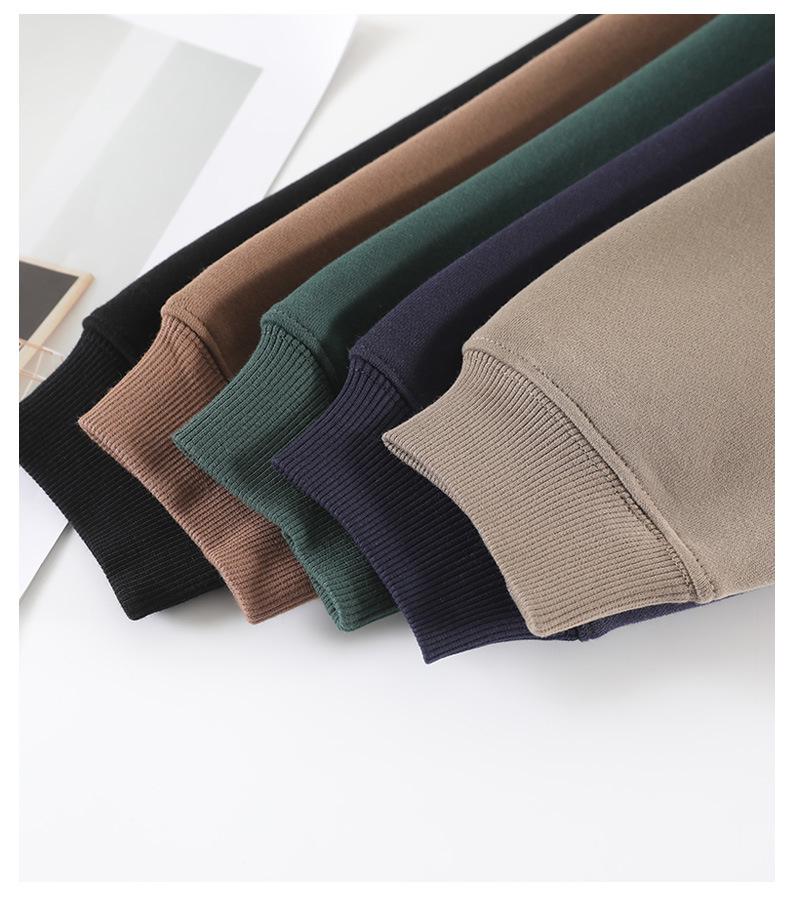 2025 Women's Solid Color Round Neck Sweatshirt - Basic Style, Trendy Brand, Loose Fit, Casual Fleece, Long Sleeve, Hoodless Top