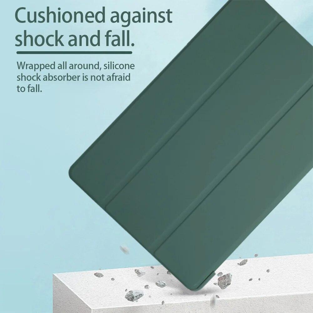 Tablet Leather Case for Samsung Galaxy Tab S11 S10 12.4 S7 FE S7 S8 S9FE Plus S6 S10 Lite A7 A8 Flip Case Silicone Soft Shockproof Protective Cover